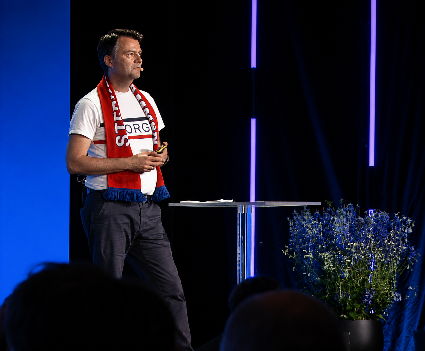 Sturla Frøyland på scenen under Digitaliseringskonferansen 2026 i Oslo
